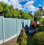 garden fence installation